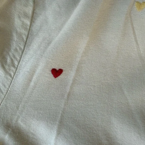 Sezane Tomboy Shirt Embroidered Hearts - Size 2 - Picture 6 of 9